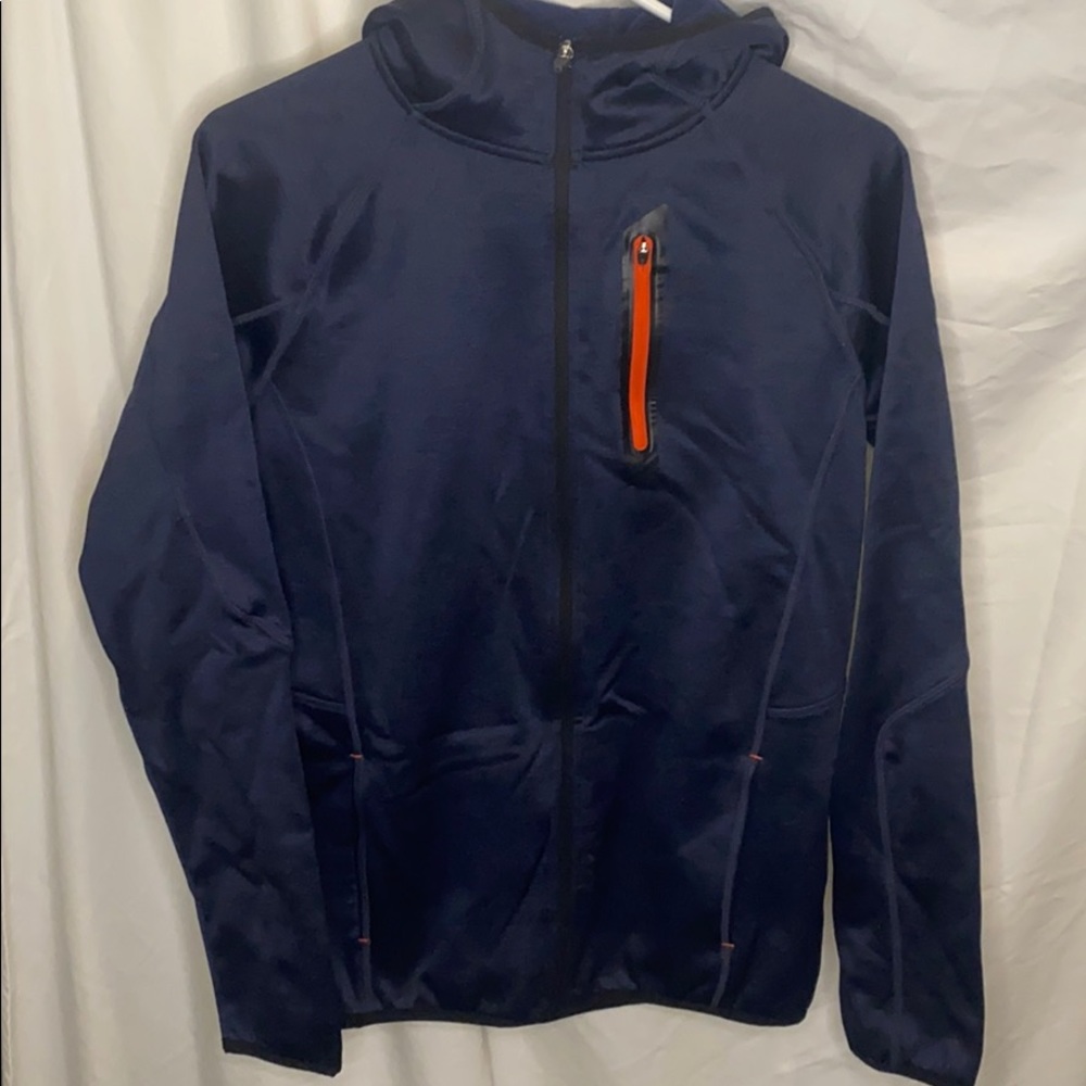 Mondetta dark blue performance full zip hoodie